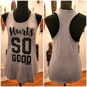 3/$20 - "Hurts So Good" Fitness Tank, Size M